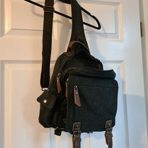 Canvas cross body Sling bag